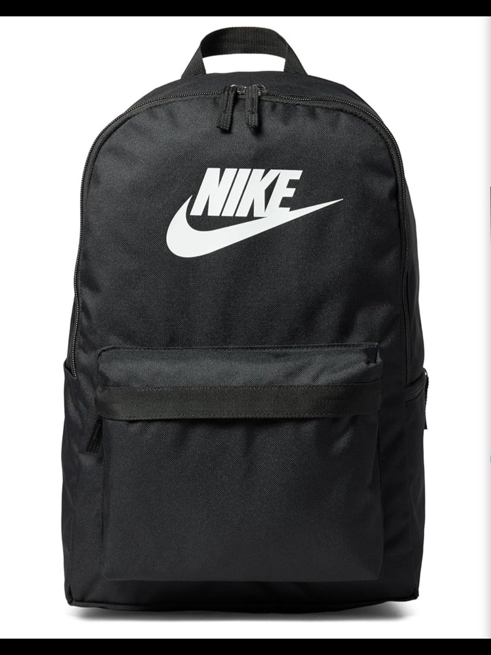 Nike Black Backpack with White Swoosh